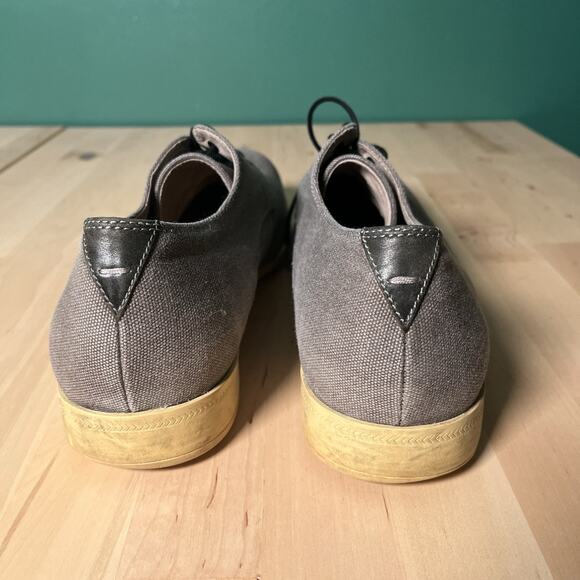 John Varvatos USA Gray Canvas Derby Shoes Men’s 13M Lace-Up Casual Dress - Picture 6 of 9